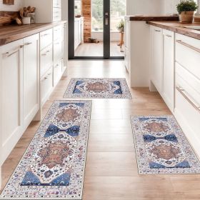 Boho Kitchen Rug Sets 3 Piece with Runner Non Slip Kitchen Rugs and Mats Washable Kitchen Mats for Floor Thick Kitchen Floor Mat Carpet Runner Ru (title: default title)